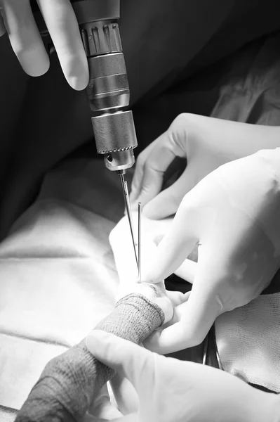 Veterinarian surgery in operation room — Stock Photo, Image