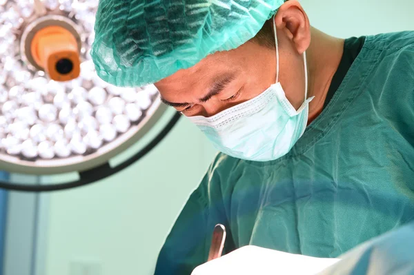 Chirurgie vétérinaire en salle d'opération — Photo