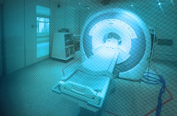MRI scanner room in hospital — Stock Photo, Image