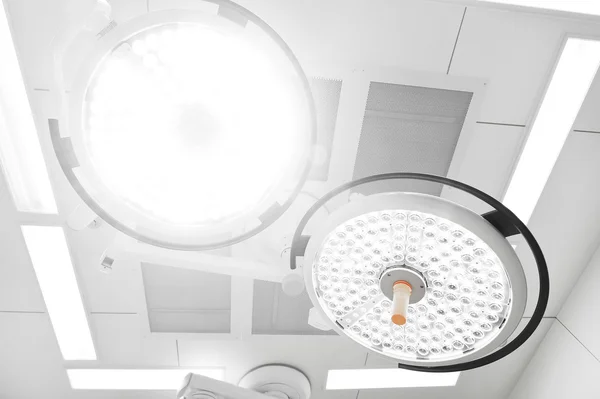 Two surgical lamps in operation room