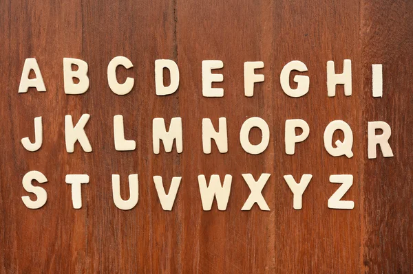 Alphabet lettre ABC en bois — Photo