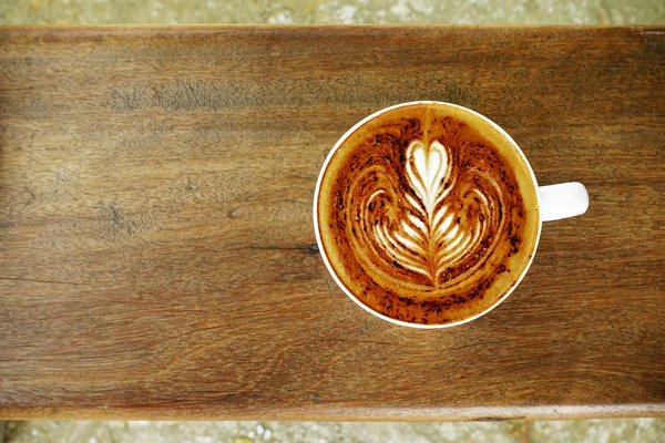 Copa de café arte latte — Foto de Stock