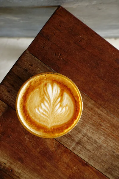 Copa de café arte latte — Foto de Stock