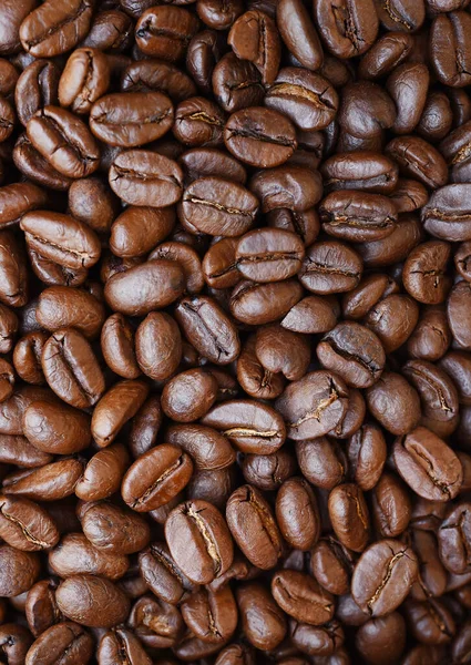 Nahaufnahme Von Kaffeebohnen Als Hintergrund — Stockfoto