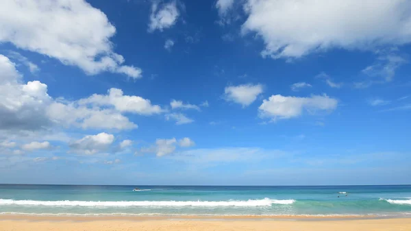 Playa Tropical Cielo Azul Naturaleza —  Fotos de Stock