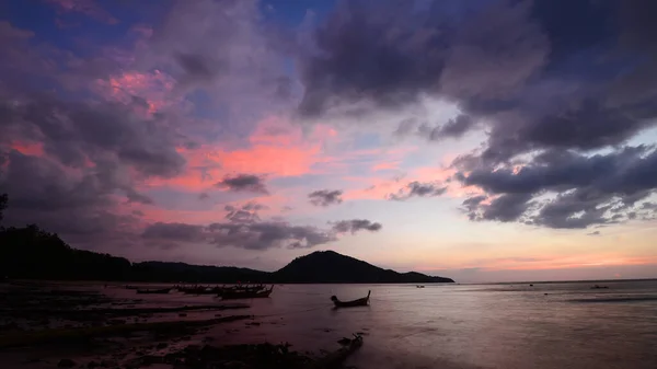Crepúsculo Cielo Después Del Atardecer Sobre Mar —  Fotos de Stock
