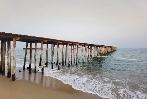 Plage Tropicale Ciel Bleu Dans Nature — Photo