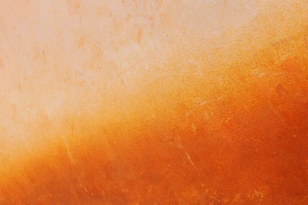 Закрытие Бетонной Стены Окрашенной Оранжевым Фона — стоковое фото