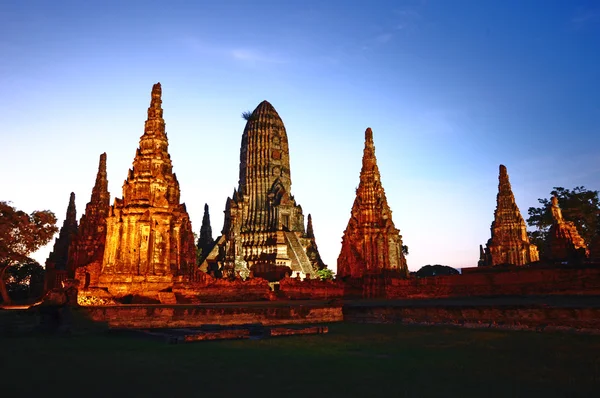 Wat Chaiwatthanaram em Ayutthaya, Tailândia — Fotografia de Stock
