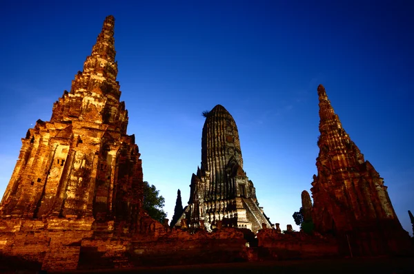 Wat Chai Watthanaram in Ayutthaya, Thailand — Stockfoto