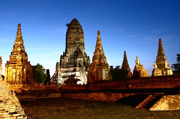 Wat Chaiwatthanaram v Ayutthaya, Thajsko — Stock fotografie