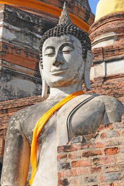 Buda heykeli pagoda, Wat Yai Chaimongkol, Tayland
