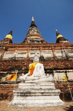 Buda heykeli pagoda, Wat Yai Chaimongkol, Tayland