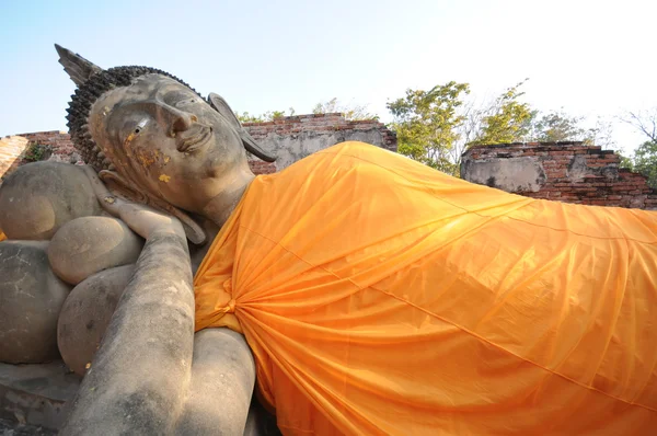 Buda uzanmış, Wat Phutthaisawan, Tayland — Stok fotoğraf