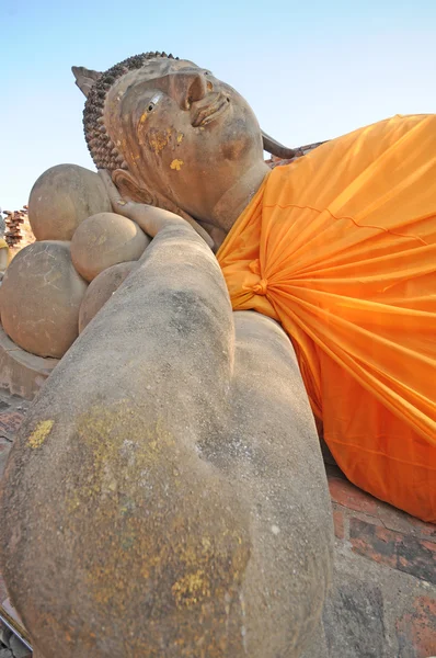 Buda uzanmış, Wat Phutthaisawan, Tayland — Stok fotoğraf