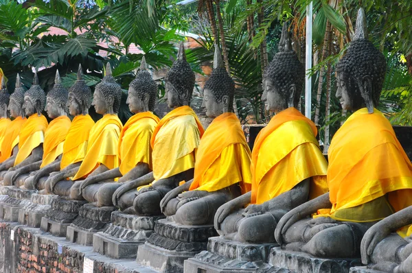 Buddha socha, Wat Yai Chaimongkol, Thajsko — Stock fotografie