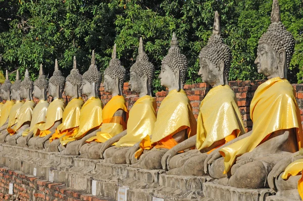 Estatua de Buda, Wat Yai Chaimongkol, Tailandia —  Fotos de Stock