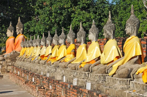 Estatua de Buda, Wat Yai Chaimongkol, Tailandia —  Fotos de Stock