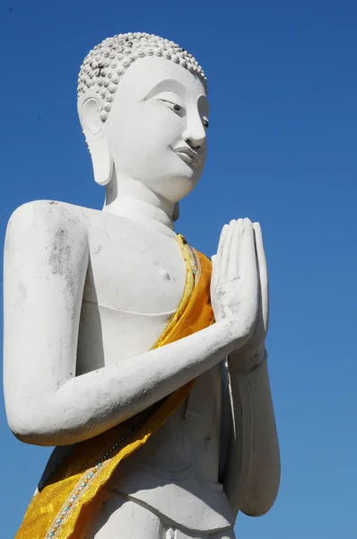 Estatua de Buda con pagoda, Wat Yai Chaimongkol, Tailandia — Foto de Stock