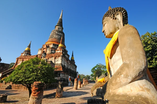 Wat Yai Chaimongkol, Tayland — Stok fotoğraf