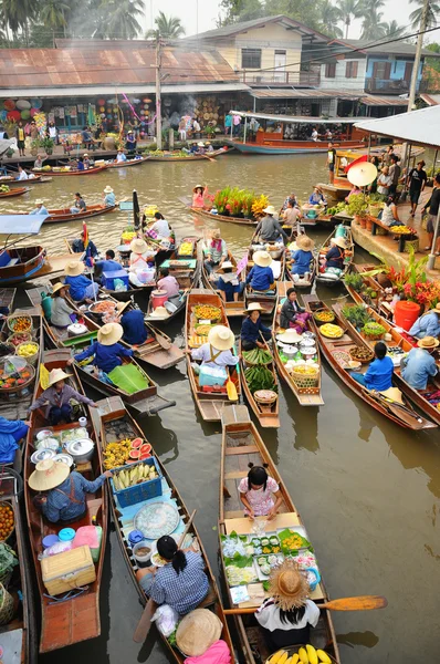 Amphawa Floating Markt, Thailand — Stockfoto