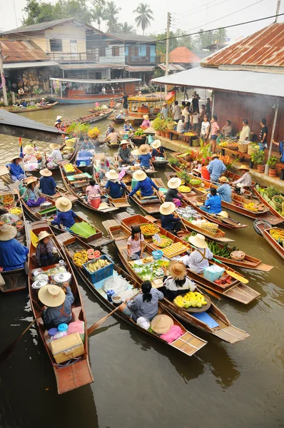 Amphawa Floating market, Thailand — Stock Photo, Image
