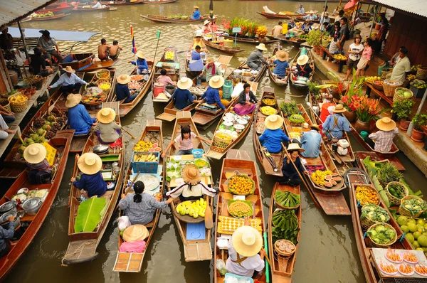 Amphawa Marché flottant, Thaïlande — Photo