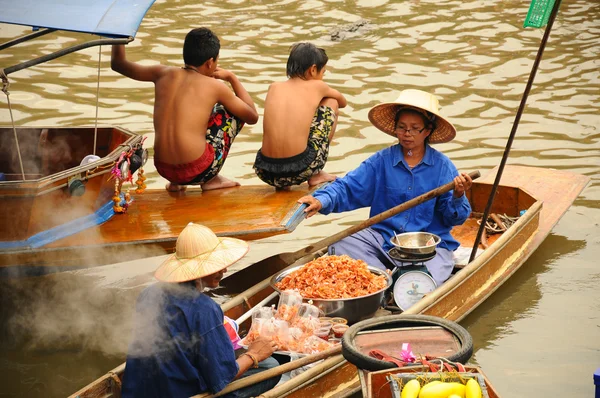 Amphawa Floating market, Thailand — Stock Photo, Image