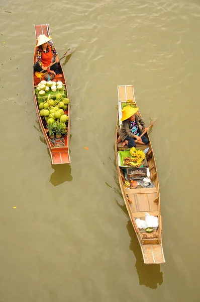 Amphawa plovoucí trh, Thajsko — Stock fotografie