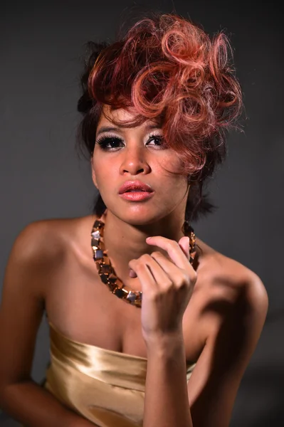 Beauty Portrait, Concept Coloring Hair — Stock Photo, Image