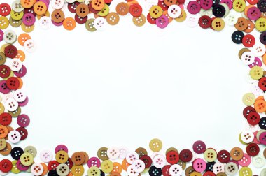 Beyaz arka plan karede düğmeleri