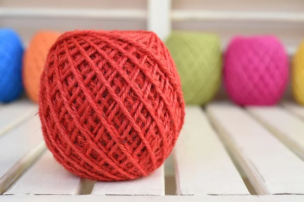 Colorful yarn for crocheting — Stock Photo, Image