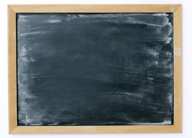 ahşap çerçeve içinde boş yazı tahtası