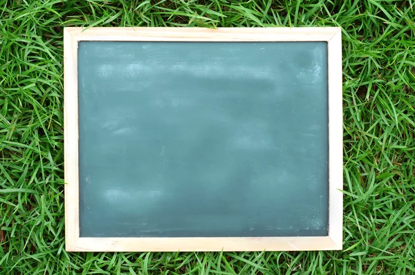 A fű Chalkboard — Stock Fotó