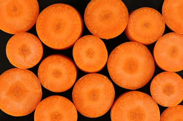 Морковные ломтики — стоковое фото