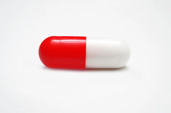 Capsule pills. White and red pills — Stock Photo, Image