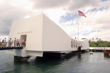 U.S.S. Arizona Memorial in Pearl Harbor clipart