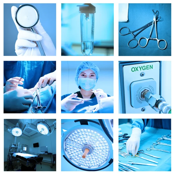 Mix of equipment and medical in operating room — Stock Photo, Image