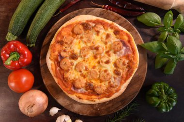 Pizza ve pizza için taze sebze
