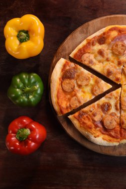 Pizza ve pizza için taze sebze