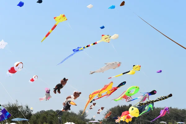 Cha-Am strand - 28 maart: Thailand internationale Kite Festival — Stockfoto