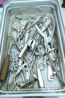 Veteriner Cerrahi operasyon odasında grup