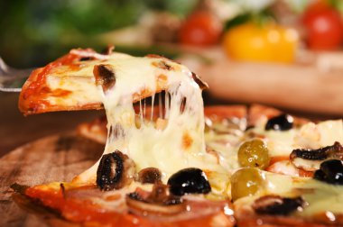 Pizza ve pizza için taze sebze