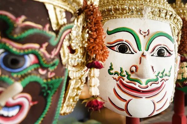 Hua Khon (Thai traditionel maske) bruges i Khon - Stock-foto