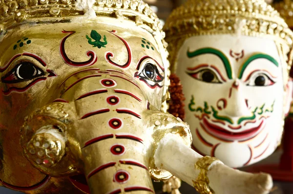 Hua Khon (thailändska traditionella Mask) används i Khon — Stockfoto