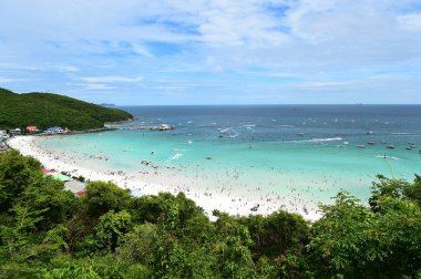 Koh Larne Adası tropik beach, en ünlü adanın pattaya City