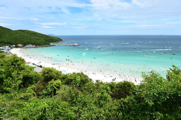 柯兰岛岛地处热带的海滩，最有名的岛屿的芭堤雅市 — 图库照片