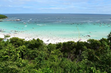 Koh Larne Adası tropik beach, en ünlü adanın pattaya City