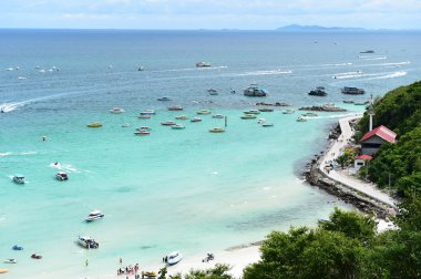 Koh Larne Adası tropik beach, en ünlü adanın pattaya City