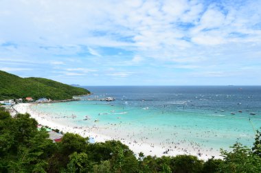 Koh Larne Adası tropik beach, en ünlü adanın pattaya City